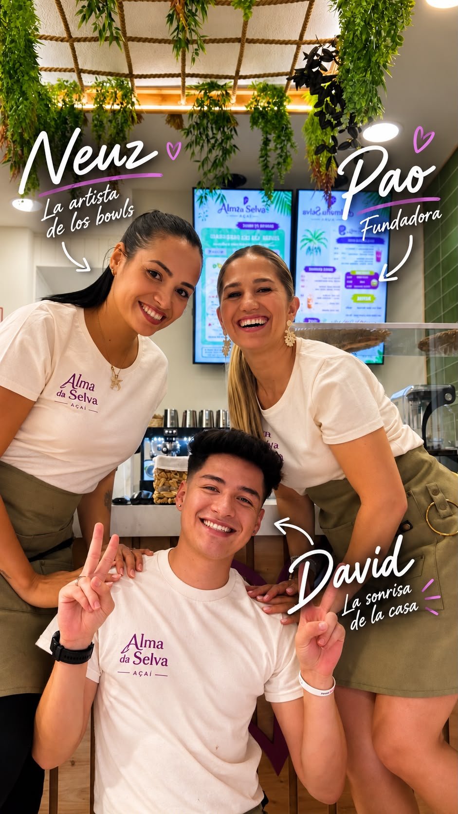 Neuz, David y Pao, el equipo de Alma da Selva